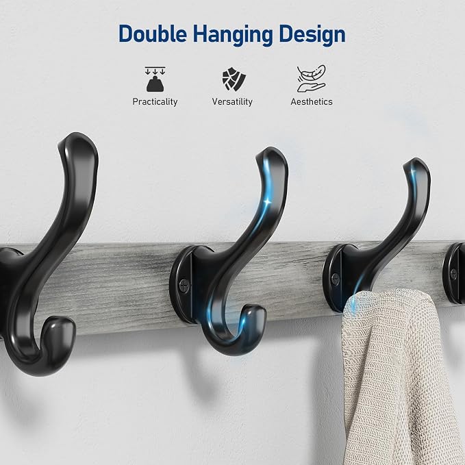 Tatub 20" Rustic Coat Rack Wall Mount - Image 3