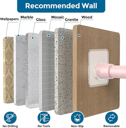 AIZESI Spring Tension Rods Adjustable Tension Curtain Rod Small Tension Rod No - Image 6