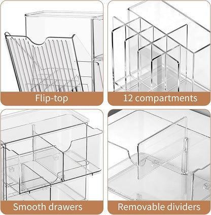 Makeup Organizer with Covered Brush Holder - Image 7
