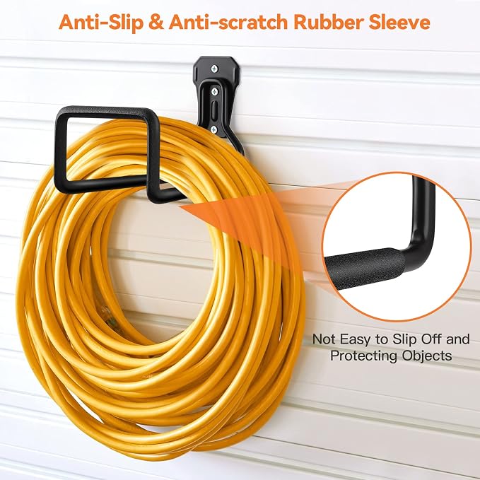 Hose Holder Stand Wall Mount, Metal Water Pipe Tube Hooks Rack - Image 3
