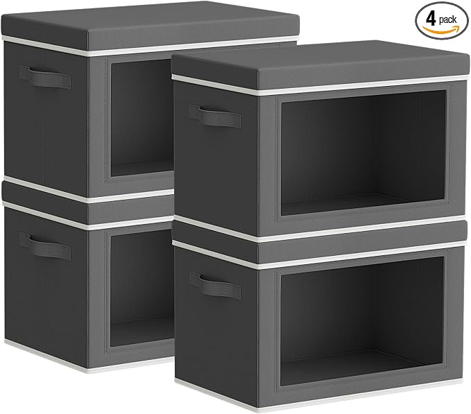 Homsorout Storage Bins with Lids by Homsorout