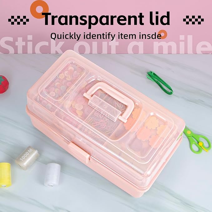 TERGOO 14in 3-Layer Multipurpose Craft Organizers and Storage - Image 5