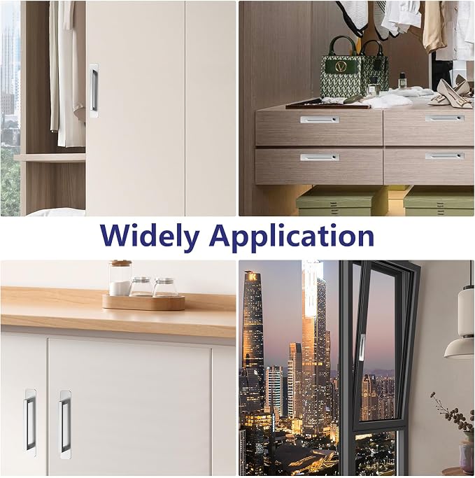 2PCS Self-Stick Instant Cabinet Drawer Door Handles, Aluminum Alloy Adhesive No - Image 5