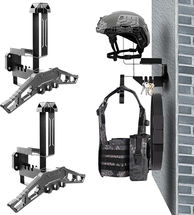 Helmet Wall Mount Motorcycle Helmet Holder Rack by AMURS