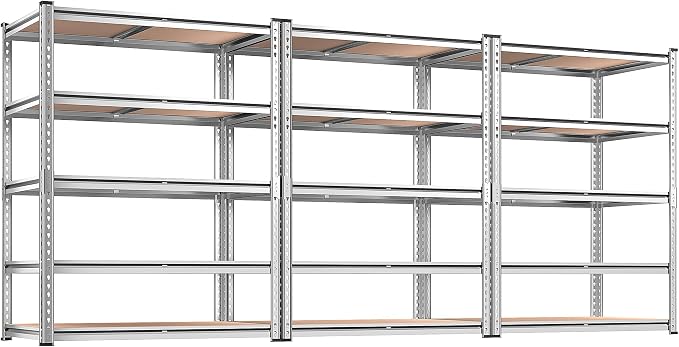 REIBII 2020LBS Garage Shelving Heavy Duty Metal Shelving 5 Tier Storage Shelves by REIBII