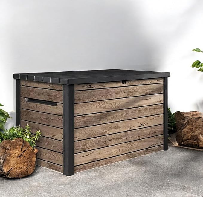 Outdoor Storage Box with Lockable Lid - Image 4