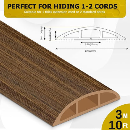 Floor Cord Cover 10FT Cord Covers - Image 2