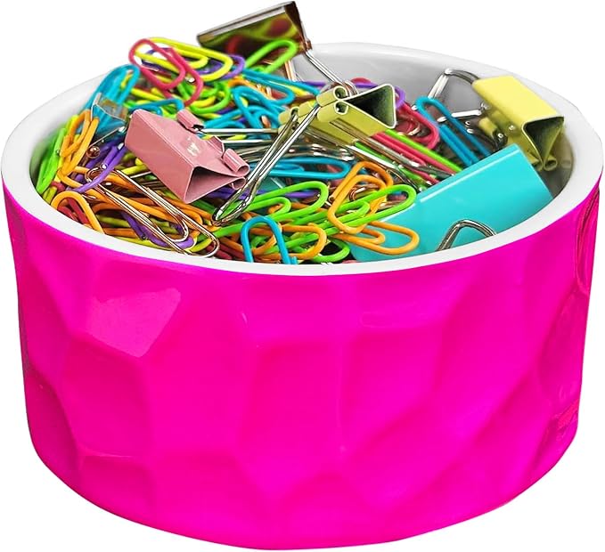 Paper Clip Holder Ceramic Paper Clip Holders Paperclips Holder Dispenser Cute - Image 3