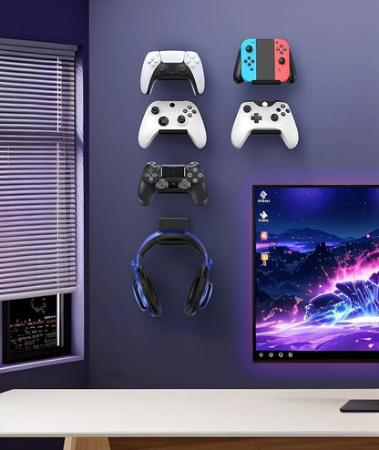 6 Pack Foldable Controller Wall Mount Holder - Image 6