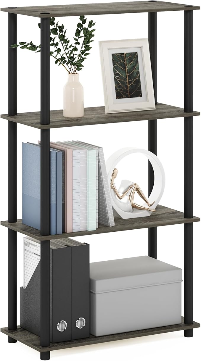 Furinno Turn-N-Tube 4-Tier Multipurpose Shelf Display Rack by Furinno-FitsYourSpaceFitsYourBudget