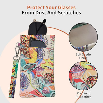 Double Eyeglass Case Soft Dual Glasses Case - Image 3