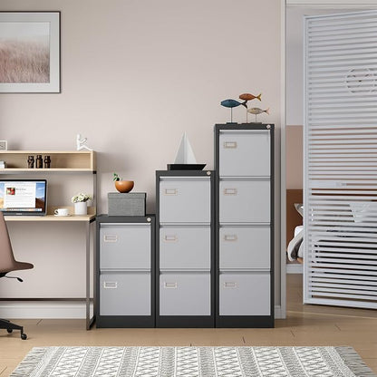 SISESOL 4 Drawer Vertical File Cabinet - Image 2