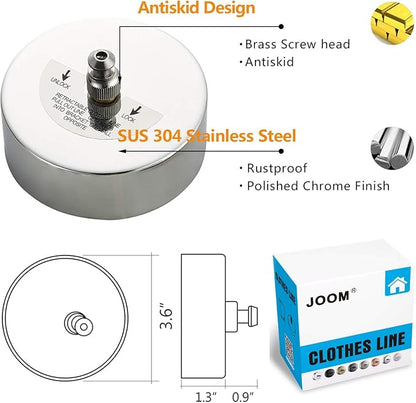 JOOM Retractable Clothesline Stainless Steel Heavy Duty 9Feet - Image 3