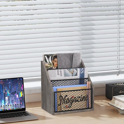 YINMIT Magazine Holder, Stepped 3 Tier Magazine Rack Floor, Magazine Storage - Image 9