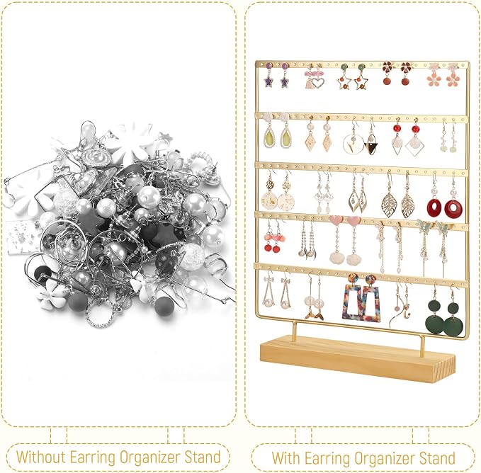 Earring Holder Organizer, Ear Jewelry Tree Organizer - Image 4
