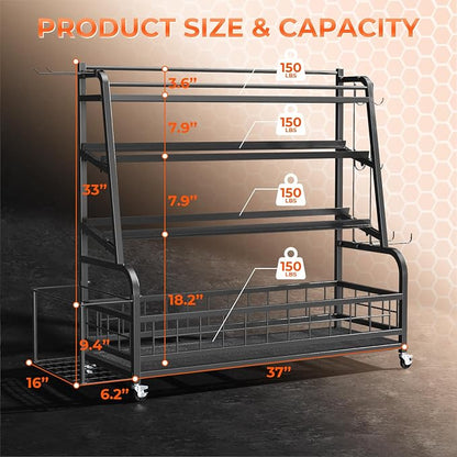 4-Tier Dumbbell Rack Weight Stand - Image 2