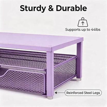 Spacrea Desk Organizer and Accessories, Computer Monitor Stand Riser - Image 4