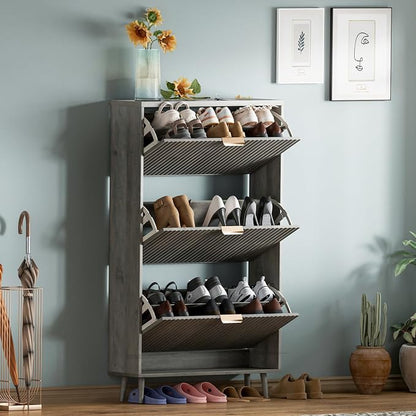 Shoe Cabinet Storage, Modern Freestanding Organizer - Image 6