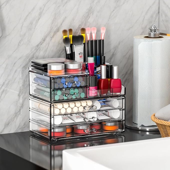 Acrylic Clear Make up Organizers And Storage - Image 2
