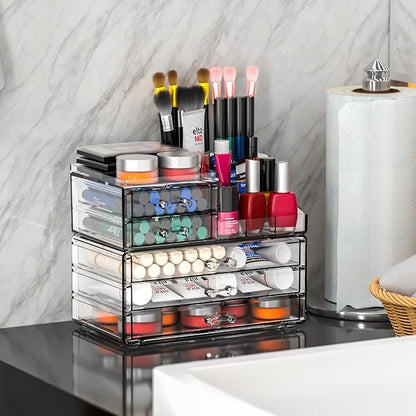 Acrylic Clear Make up Organizers And Storage - Image 2