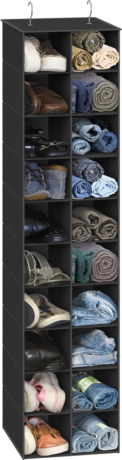 Simple Houseware 20 Section Shelves Hanging Shoes Organizer Holder by SimpleHouseware