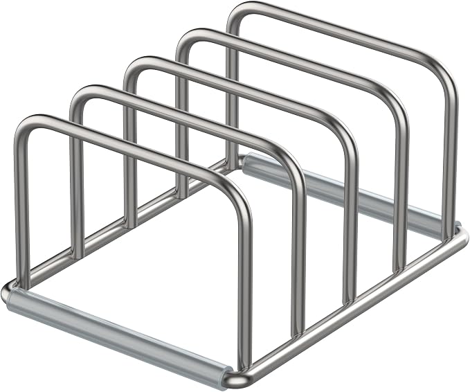 Cutting Board Organizer Stand Holder, 304 Stainless Steel Chopping Board Holder - Image 8