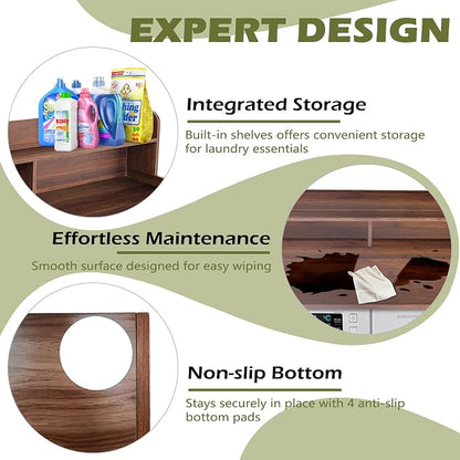 Royxen Laundry Countertop with Storage Universal Fit, Washer and Dryer - Image 4