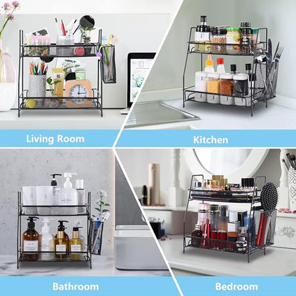 LEMIKKLE Countertop Organizer for Bathroom, Bedroom & Kitchen Counter Shelf - Image 3
