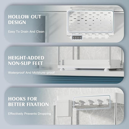 VERIFOST 2 Pack Under Sink Organizers and Storage, Double Sliding Kitchen - Image 5