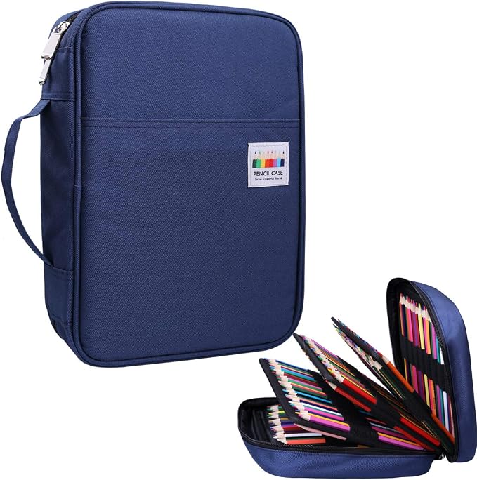 JAKAGO 220 Slots Colored Pencil Case Large Capacity Pen Holder by JAKAGO