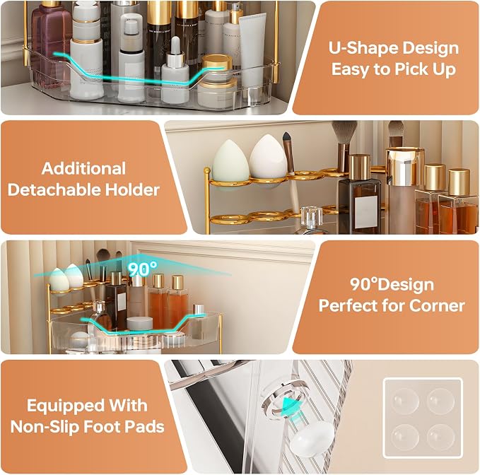 Corner Bathroom Counter Organizer - Image 4