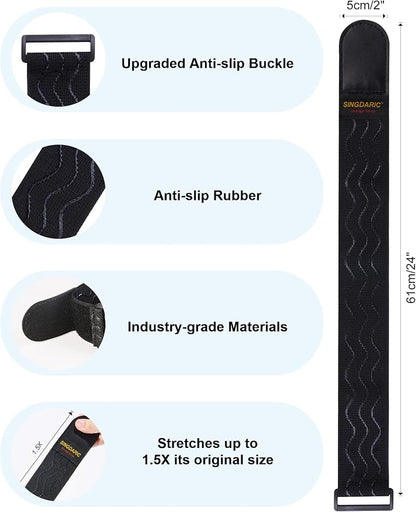 Elastic Cinch Strap, 6 Pack, Super-Stretch Storage Straps, Extension Cord - Image 6