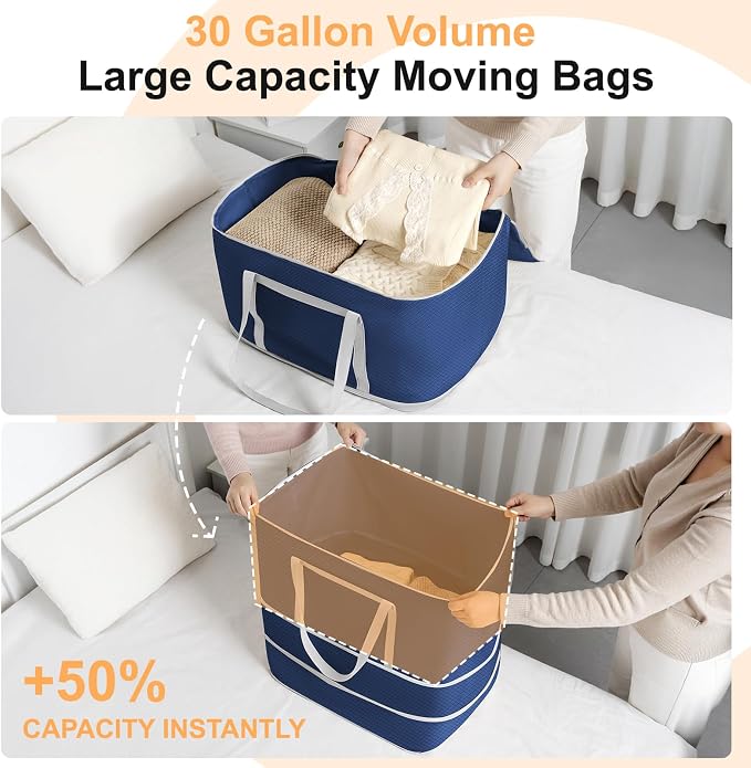 Comforter Storage Bag - 120L Bedding Storage Bags - Image 6