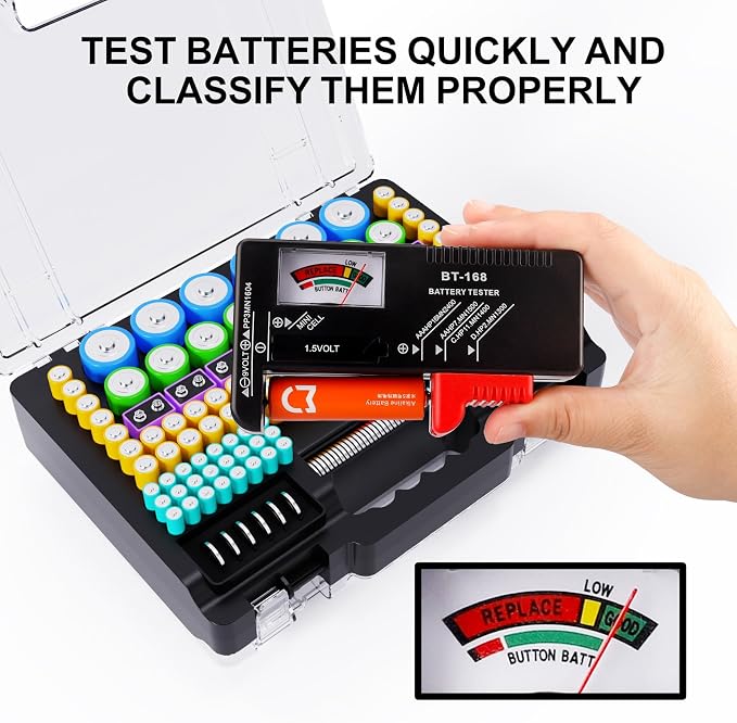 Battery Organizer Storage Holder Box Case - Image 2