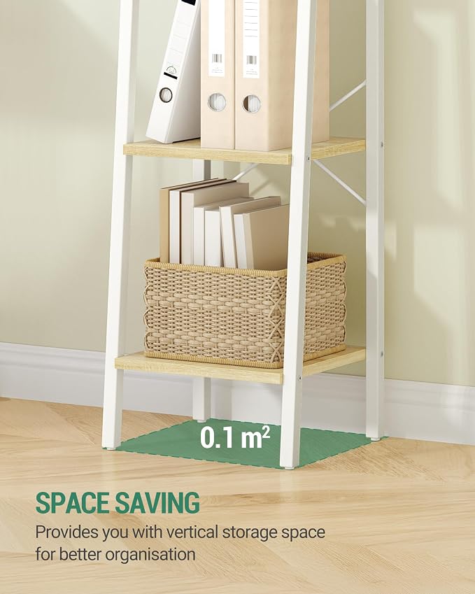 Hzuaneri Ladder Shelf, Freestanding Corner Storage Shelf | Bookcase - Image 5