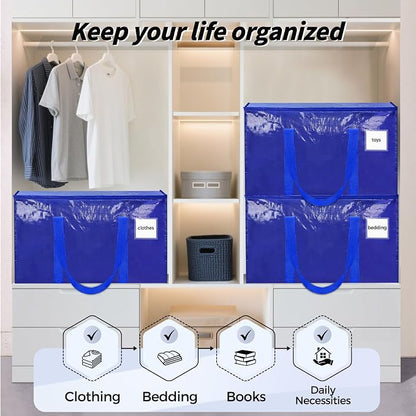 8 Pack Extra Large Heavy Duty Moving Bags, Reinforced Handles & Heavy-Duty - Image 7