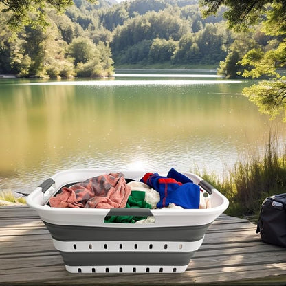 SAMMART 42L Collapsible Plastic Laundry Basket - Image 5