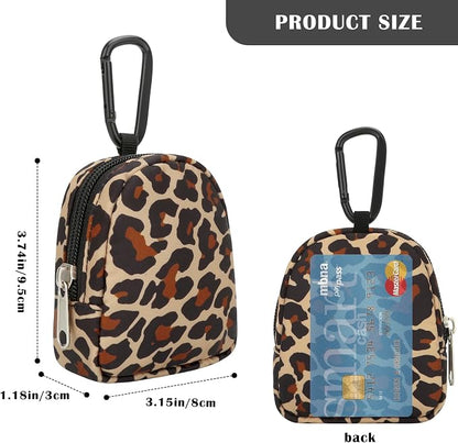 Mini Coin Purse, Keychain Zip Wallet Card Holder | Water-repellent ripstop nylon - Image 2