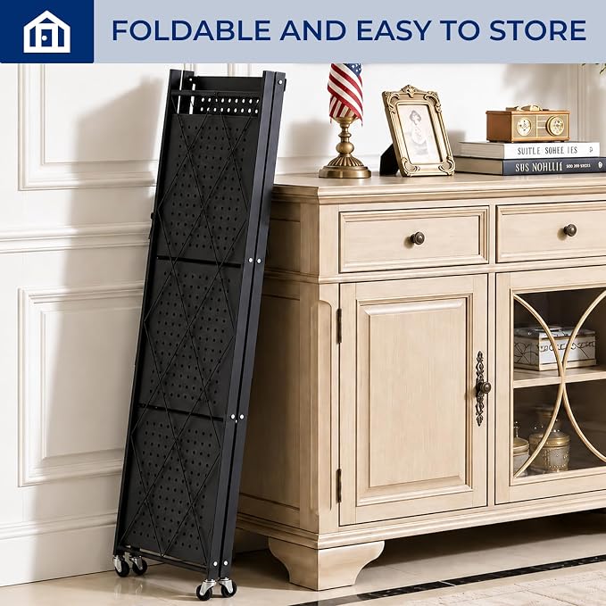4 Tier Foldable Storage Shelf - Image 8