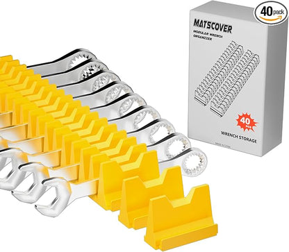 40PCS Modular Wrench Organizer Wrench Holder by Matscover