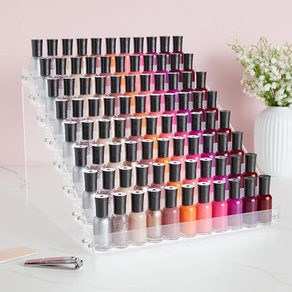 Okuna Outpost 8-Tier Acrylic Nail Polish Rack - Image 2