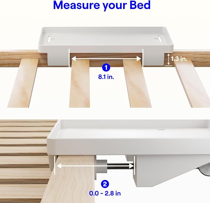BedShelfie Bedside Shelf for Dorm Room Bunk Bed & Top Bunk, College Dorm Room - Image 5