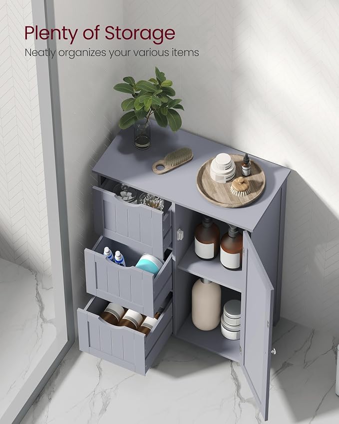 VASAGLE Floor Storage Cabinet, Freestanding Storage Unit - Image 3