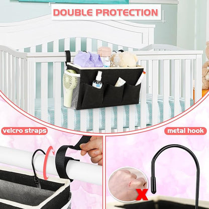 Loghot Bedside Caddy/Bedside Storage Bag Hanging Organizer - Image 2