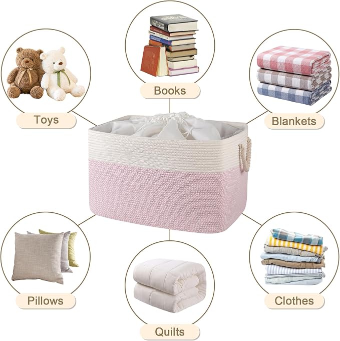 95L Extra Large Blanket Basket - Image 8