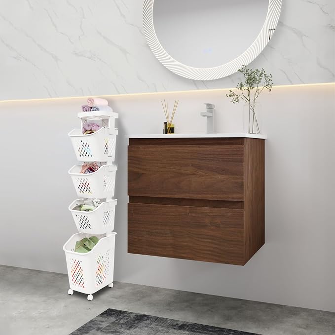 4-Tier Laundry Basket Holder, Utility Laundry Basket - Image 4
