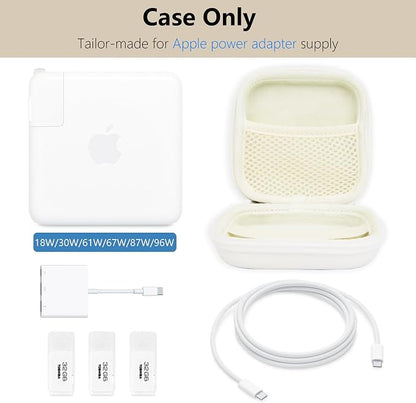 Charger Case for Macbook, Portable Tech Electronic Organizer Bag, Small Travel - Image 3