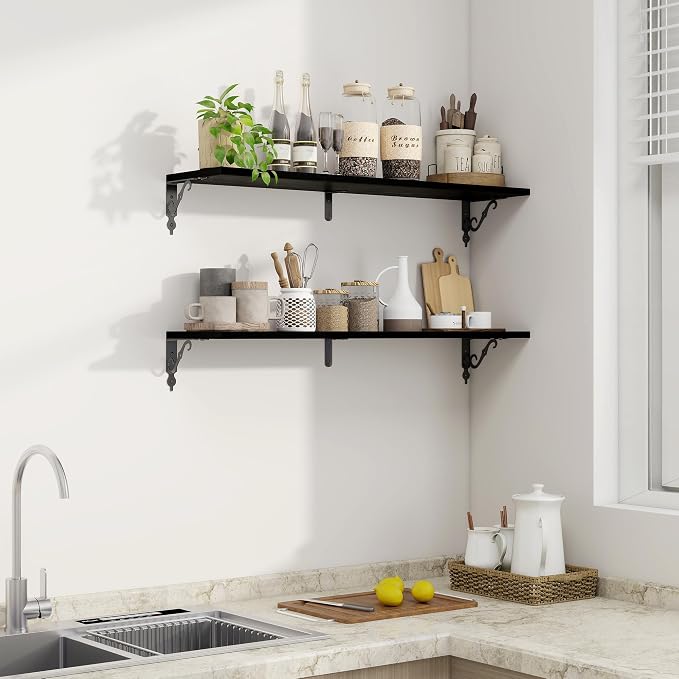 Fun Memories 36 Inches Floating Shelves, Rustic Long Wall Shelves, 8 Inch Deep - Image 5