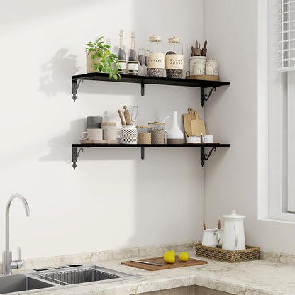 Fun Memories 36 Inches Floating Shelves, Rustic Long Wall Shelves, 8 Inch Deep - Image 5