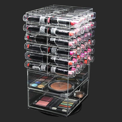 MOOCA Acrylic Rotating Makeup Organizer Desktop Cosmetics Storage Tower Makeup - Image 6